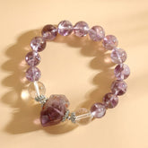 Natural Crystal Purple Acai Single Circle Bracelet - Wisdom & Spirituality - Wisdom & Spirituality